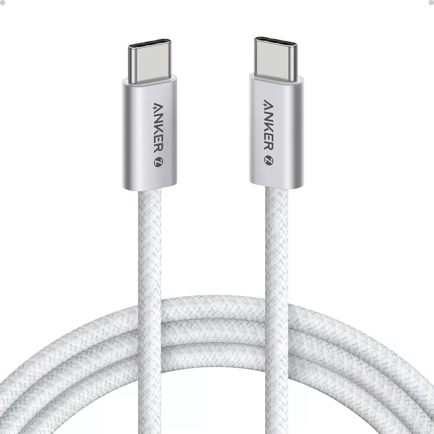 Καλώδιο Δεδομένων και Φόρτισης USB-C - USB-C Anker Zolo, 240W, 1.8m, Λευκό A8060H22