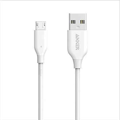 Καλώδιο Δεδομένων και Φόρτισης USB-A - microUSB Anker PowerLine, 18W, 1m, Λευκό A8132H21