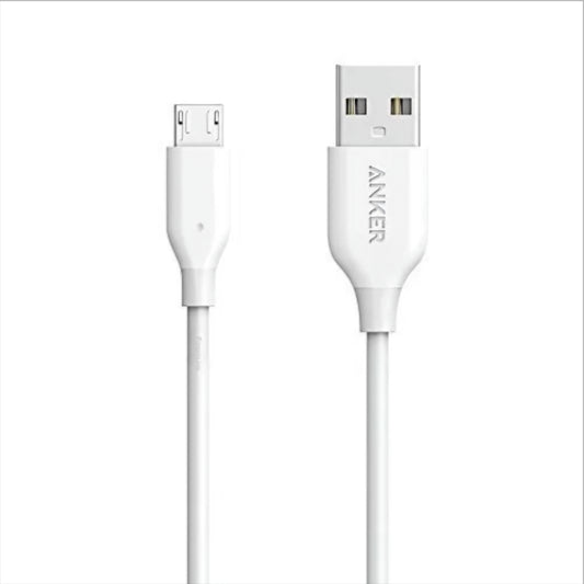 Καλώδιο Δεδομένων και Φόρτισης USB-A - microUSB Anker PowerLine, 18W, 1m, Λευκό A8132H21