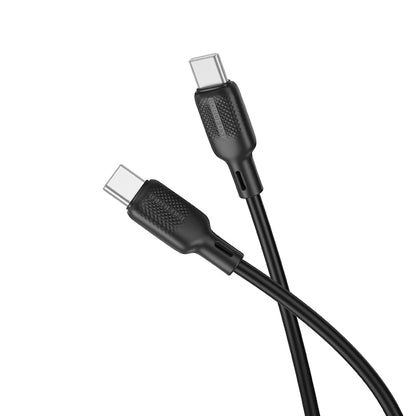 USB-C Data and Charging Cable - USB-C Borofone BX113 Lenny, 60W, 1m, Black