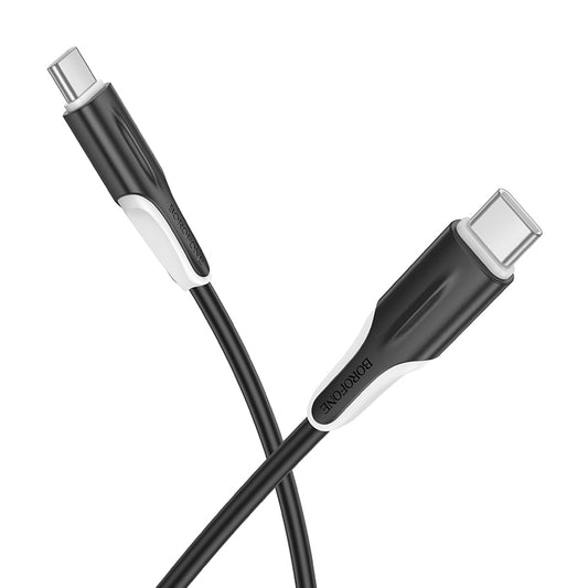 Καλώδιο Δεδομένων και Φόρτισης USB-C - USB-C Borofone BX119 New, 60W, 1μ, Μαύρο