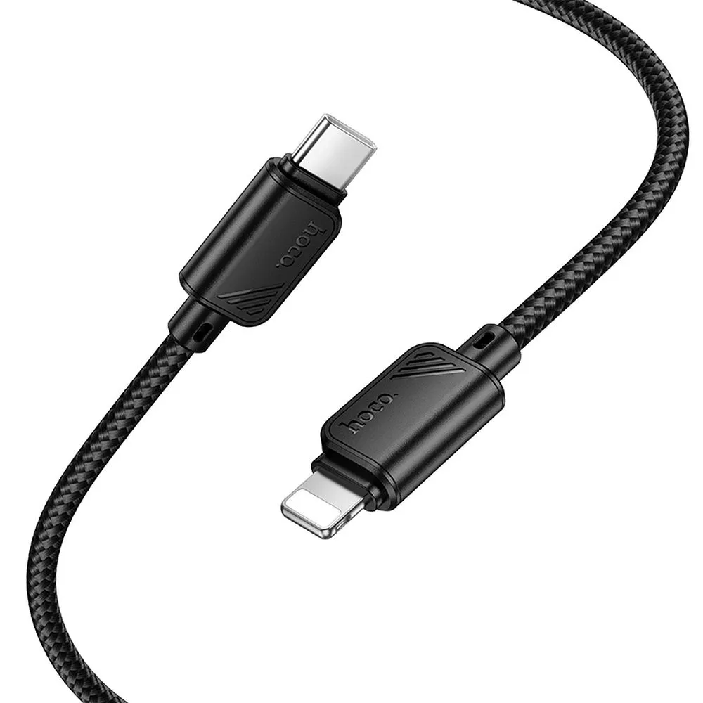 USB-C to Lightning Data and Charging Cable HOCO X113, 27W, 1m, Black