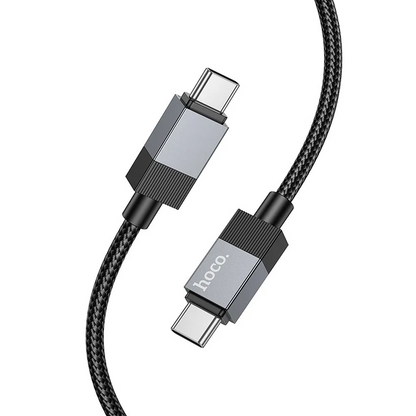 Καλώδιο Δεδομένων και Φόρτισης USB-C - USB-C HOCO X110, 60W, 1μ, Μαύρο