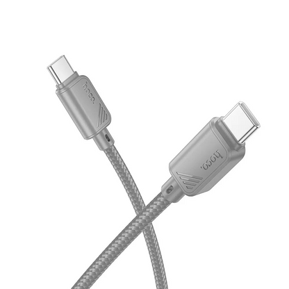 USB-C Data and Charging Cable - USB-C HOCO X113, 60W, 1m, Gray