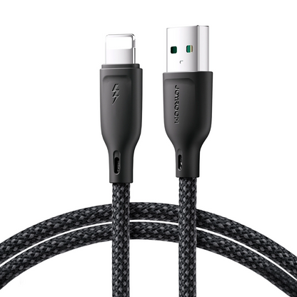 USB-A to Lightning Data and Charging Cable Joyroom S-A34, 18W, 1m, Black