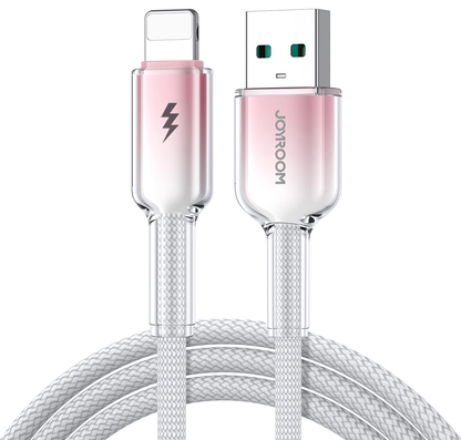 USB-A to Lightning Data and Charging Cable Joyroom S-A42, 18W, 1.2m, White