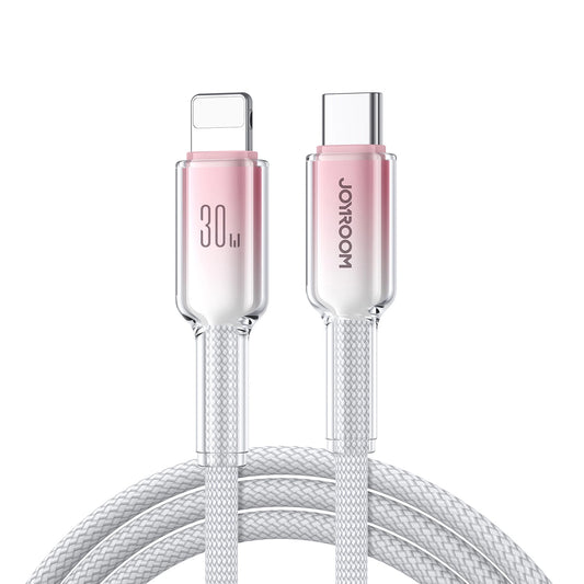 USB-C to Lightning Data and Charging Cable Joyroom S-A42, 30W, 1.2m, White