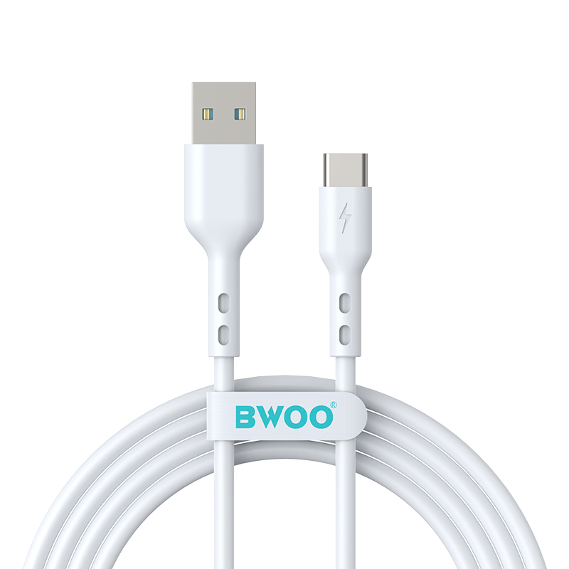 Καλώδιο Δεδομένων και Φόρτισης USB-A - USB-C BWOO BO-X172C-2M, 15W, 2μ, Λευκό