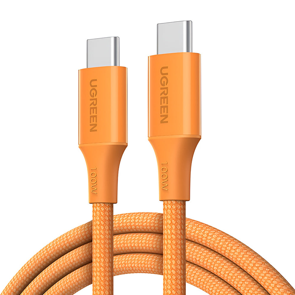 Καλώδιο Δεδομένων και Φόρτισης USB-C - USB-C UGREEN L502, 100W, 1m, Πορτοκαλί