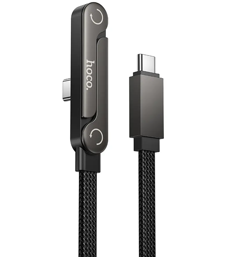 USB-C Data and Charging Cable - USB-C HOCO U150 Exquisite, 60W, 1.2m, Black