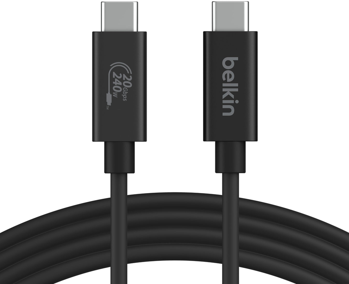 Καλώδιο Δεδομένων και Φόρτισης USB-C - USB-C Belkin Connect, 240W, 2m, Μαύρο INZ004bt2MBK