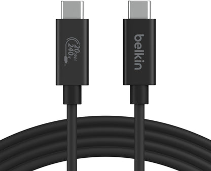 Καλώδιο Δεδομένων και Φόρτισης USB-C - USB-C Belkin Connect, 240W, 2m, Μαύρο INZ004bt2MBK