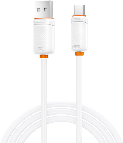 Καλώδιο Δεδομένων και Φόρτισης USB-A - USB-C XO Design NB302, 18W, 1m, Λευκό