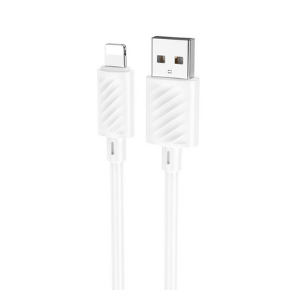 Καλώδιο Δεδομένων και Φόρτισης USB-A - Lightning HOCO X88, 18W, 2m, Λευκό