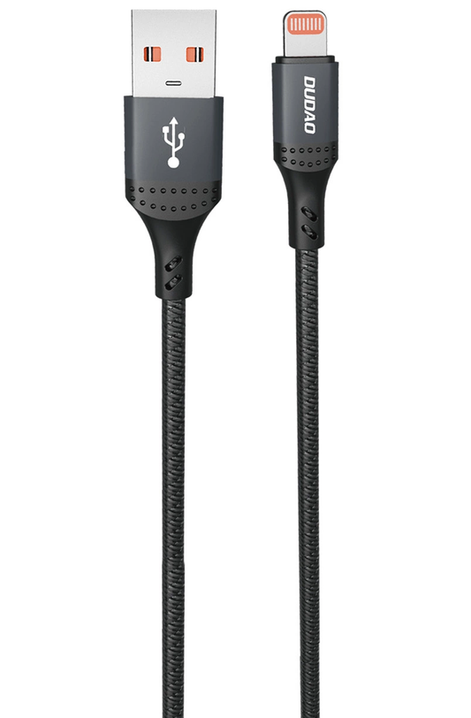 Καλώδιο Δεδομένων και Φόρτισης USB-A - Lightning Dudao L3SL, 30W, 1.2m, Μαύρο