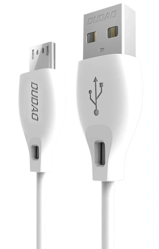 Καλώδιο Δεδομένων και Φόρτισης USB-A - microUSB Dudao L4M, 18W, 1μ, Λευκό