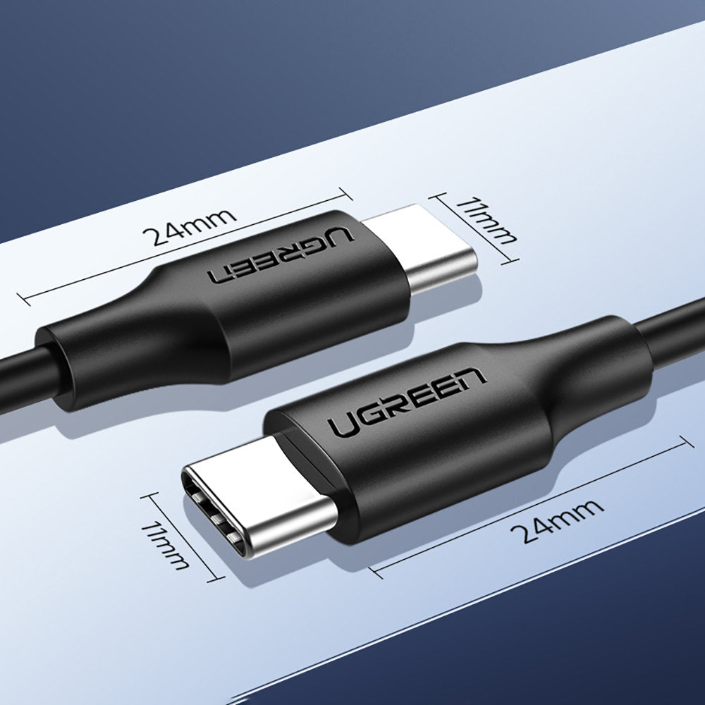 Καλώδιο Δεδομένων και Φόρτισης USB-C - USB-C UGREEN US286, 60W, 1m, Μαύρο