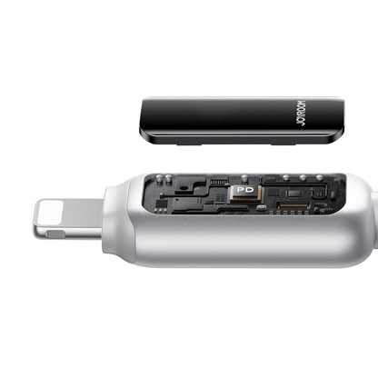 Καλώδιο Δεδομένων και Φόρτισης USB-A - Lightning Joyroom S-A55 StarFlight Display, 18W, 1.2m, Λευκό