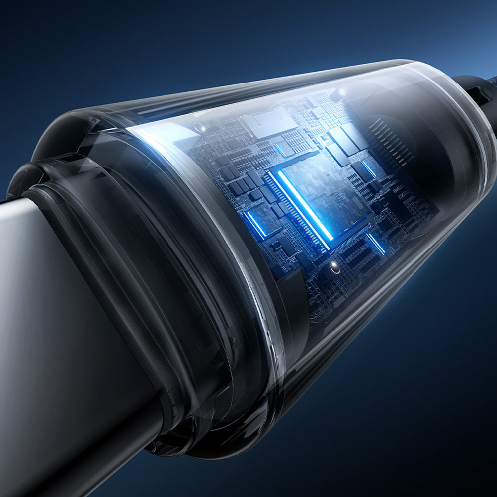 Καλώδιο Δεδομένων και Φόρτισης USB-A - USB-C Baseus Lit Button Control, 100W, 2m, Μαύρο P10379002121-01
