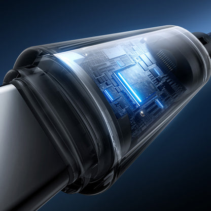 Καλώδιο Δεδομένων και Φόρτισης USB-A - USB-C Baseus Lit Button Control, 100W, 2m, Μαύρο P10379002121-01