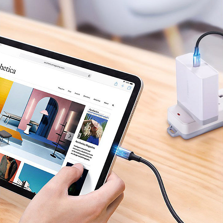 Καλώδιο Δεδομένων και Φόρτισης USB-C - USB-C UGREEN US316, 100W, 2m, Γκρι
