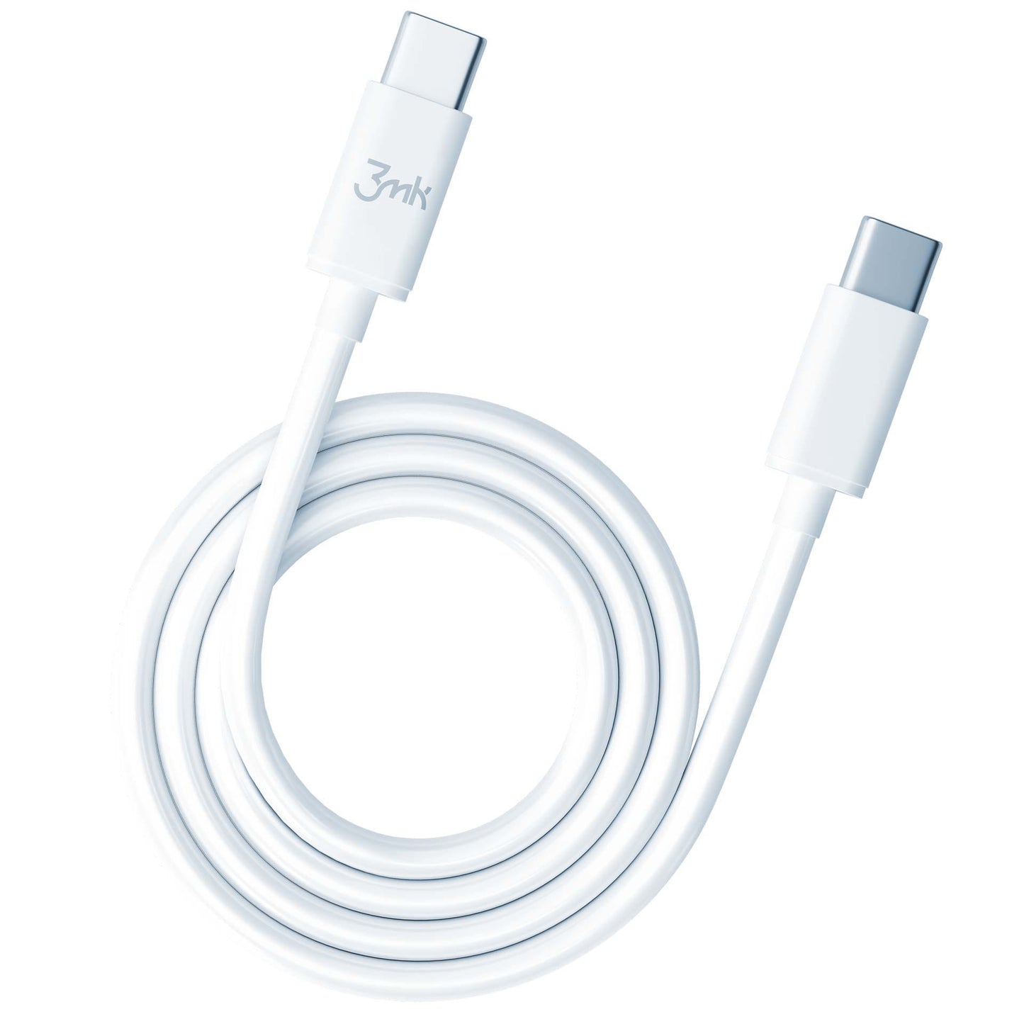 Καλώδιο Δεδομένων και Φόρτισης USB-C - USB-C 3MK Hyper, 100W, 2m, Λευκό