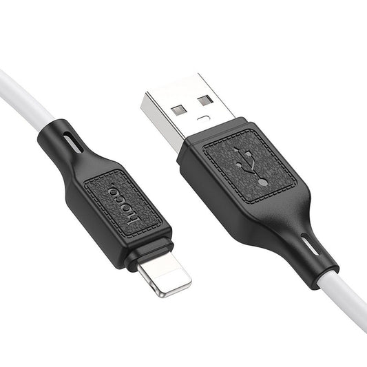 Καλώδιο Δεδομένων και Φόρτισης USB-A - Lightning HOCO X90, 18W, 1m, Λευκό