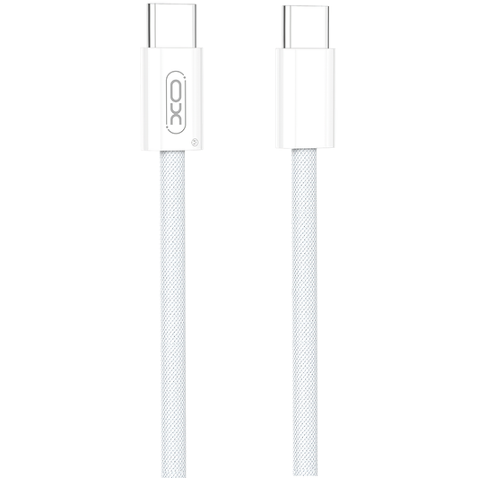 Καλώδιο Δεδομένων και Φόρτισης USB-C - USB-C XO Design NB-Q260A, 60W, 1m, Λευκό