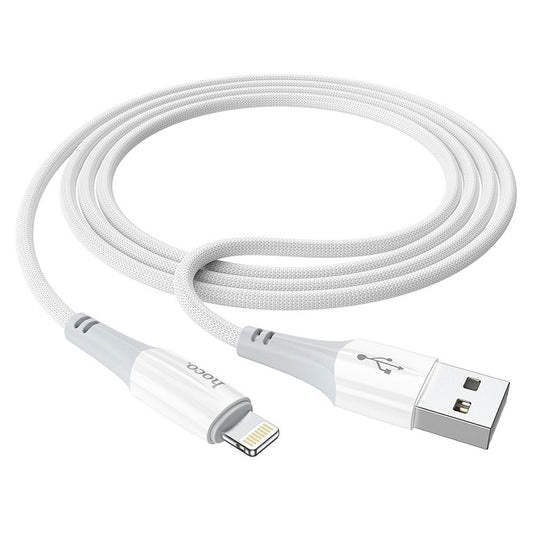 Καλώδιο Δεδομένων και Φόρτισης USB-A - Lightning HOCO X70, 18W, 1m, Λευκό