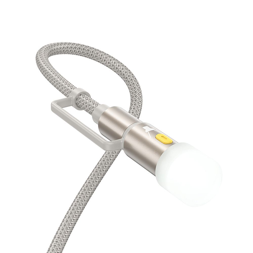 Καλώδιο Δεδομένων και Φόρτισης USB-C / Lightning - USB-C / Led HOCO U138, 60W, 1.2m, Γκρι