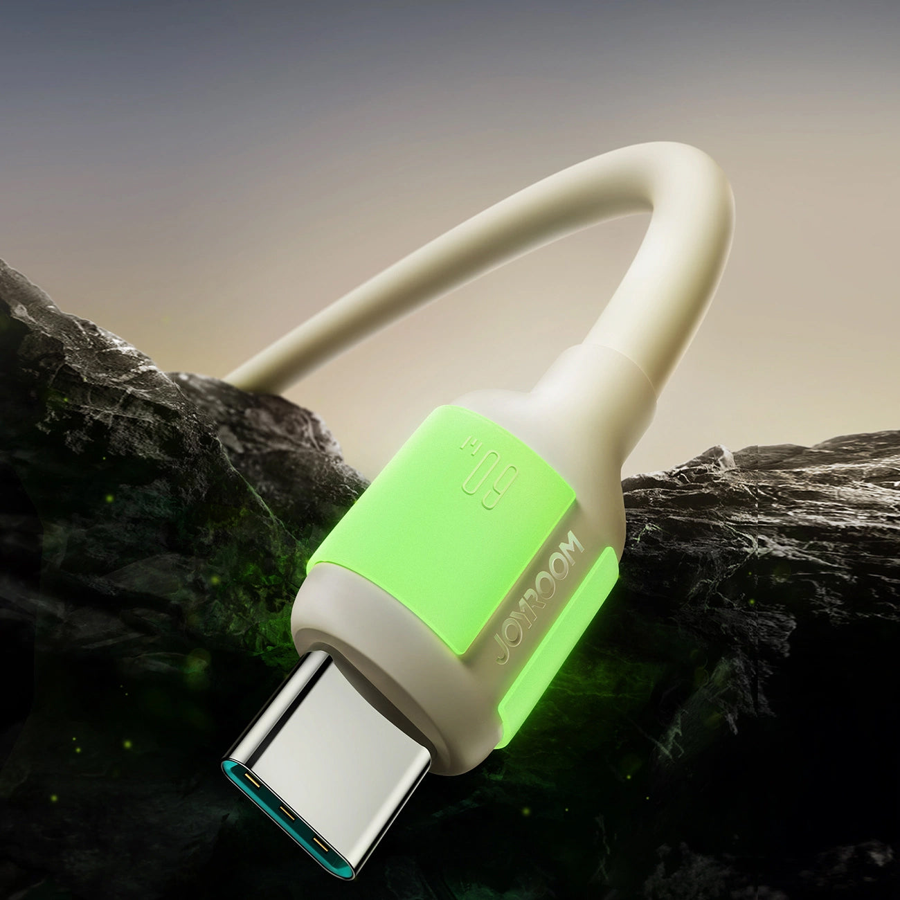 Καλώδιο Δεδομένων και Φόρτισης USB-C - USB-C Joyroom S-A53, 60W, 1.2m, Μπεζ
