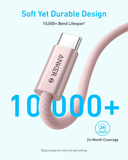USB-C Data and Charging Cable - USB-C Anker Zolo, 240W, 1m, Black A8060H11