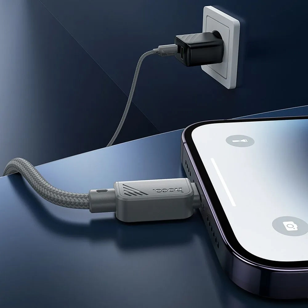 Καλώδιο Δεδομένων και Φόρτισης USB-C - Lightning HOCO X113, 27W, 1m, Γκρι