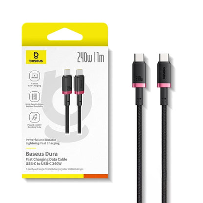 USB-C Data and Charging Cable - USB-C Baseus Dura Series, 240W, 1m, Red P10377803U03-01