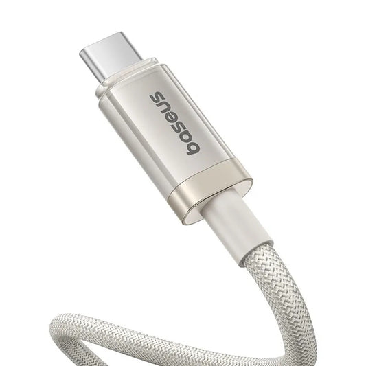 Καλώδιο Δεδομένων και Φόρτισης USB-C - USB-C Baseus Titanium, 100W, 1m, Ασημί P10378100G21-00