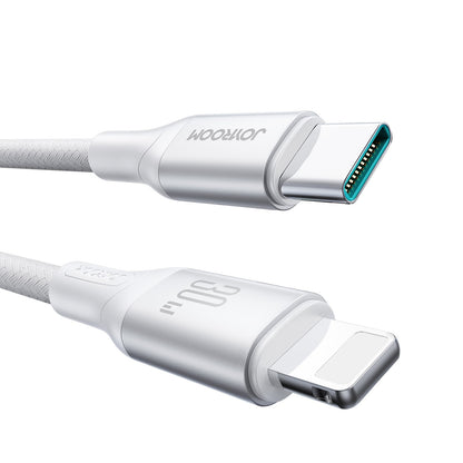 Καλώδιο Δεδομένων και Φόρτισης USB-C - Lightning Joyroom S-A28 Flash, 30W, 1m, Λευκό