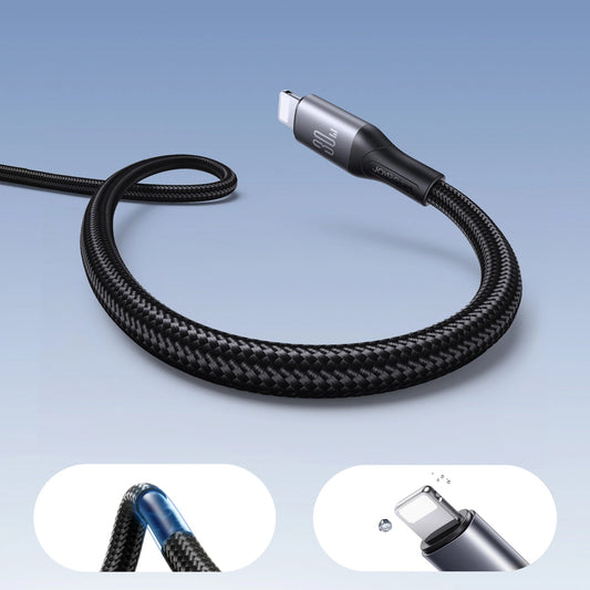 Καλώδιο Δεδομένων και Φόρτισης USB-C - Lightning Joyroom S-A28 Flash, 30W, 1m, Μαύρο