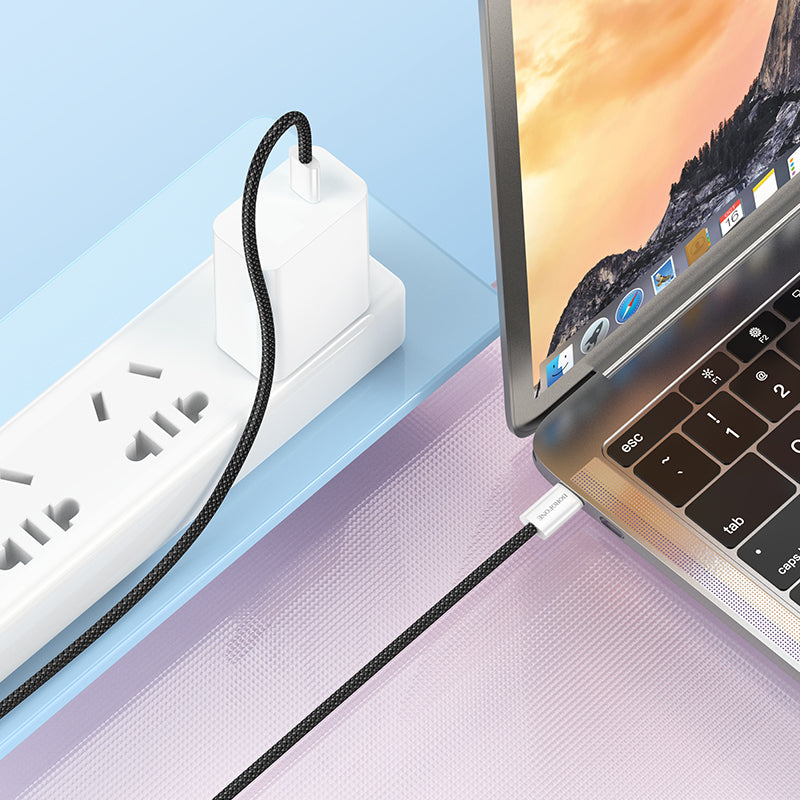 Καλώδιο Δεδομένων και Φόρτισης USB-C - USB-C Borofone BX103 Original, 60W, 1m, Μαύρο