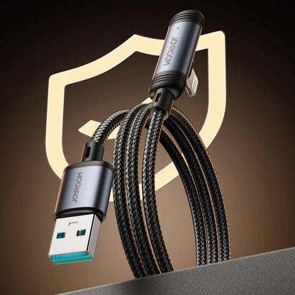 Καλώδιο Δεδομένων και Φόρτισης USB-A - USB-C Joyroom S-A56 EnjoyX Angled, 20W, 1.2m, Μαύρο