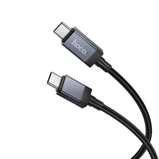 Καλώδιο Δεδομένων και Φόρτισης USB-C - USB-C HOCO X118 Display, 60W, 1m, Μαύρο