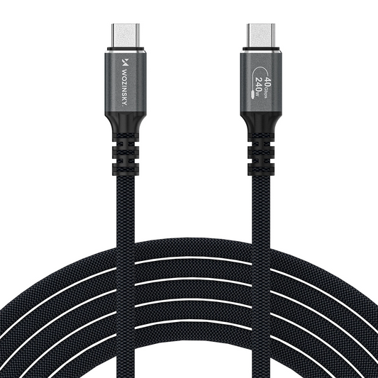Καλώδιο Δεδομένων και Φόρτισης USB-C - USB-C WZK WPS-UY42S, 240W, 2m, Μαύρο