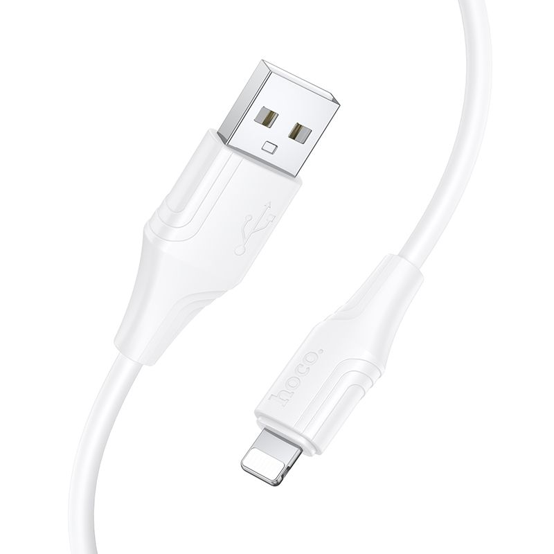 Καλώδιο Δεδομένων και Φόρτισης USB-A - Lightning HOCO X124, 18W, 1m, Λευκό