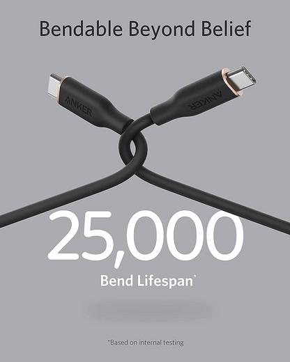 Καλώδιο Δεδομένων και Φόρτισης USB-C - USB-C Anker PowerLine III, 100W, 0.9m, Μαύρο A8552H11