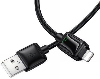 Καλώδιο Δεδομένων και Φόρτισης USB-A - Lightning HOCO U146, 12W, 1.2m, Μαύρο