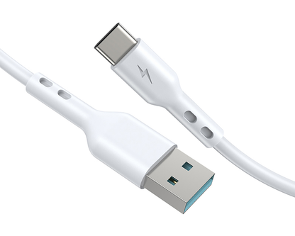 Καλώδιο Δεδομένων και Φόρτισης USB-A - USB-C BWOO X172C, 60W, 1m, Λευκό