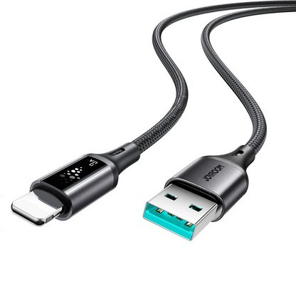 Καλώδιο Δεδομένων και Φόρτισης USB-A - Lightning Joyroom S-A60 StarTalk, 18W, 1.2m, Μαύρο