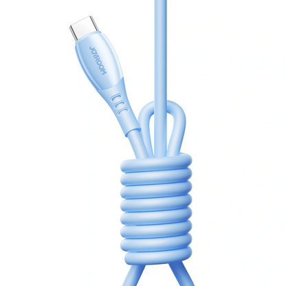 Καλώδιο Δεδομένων και Φόρτισης USB-C - Lightning Joyroom S-A59 Vibrant, 30W, 1.2m, Μπλε