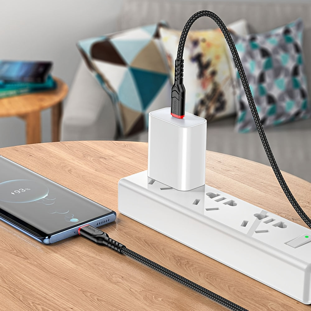 Καλώδιο Δεδομένων και Φόρτισης USB-C - USB-C HOCO X59 Victory, 60W, 1m, Μαύρο
