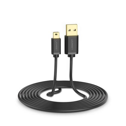 USB-A to miniUSB Data and Charging Cable UGREEN US132, 3m, Black
