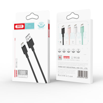 Καλώδιο Δεδομένων και Φόρτισης USB-A - USB-C XO Design NB156, 18W, 1m, Μαύρο
